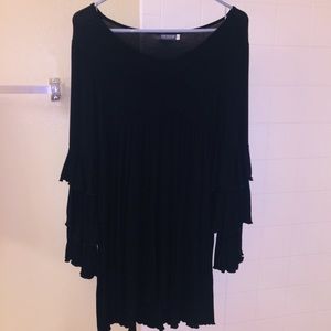 Earthbound Ruffle Sleeve Dress
